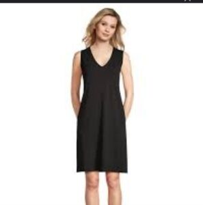 Denver Hayes Women's Black V Neck Knit Dress